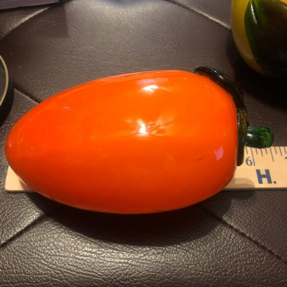 Hand Blown Glass Fruit Set Of 4 Decorative Pieces - Picture 12 of 14